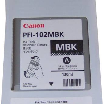 Tusz Canon PFI-102MB matte black pigment | 130ml | iPF500/600/700 