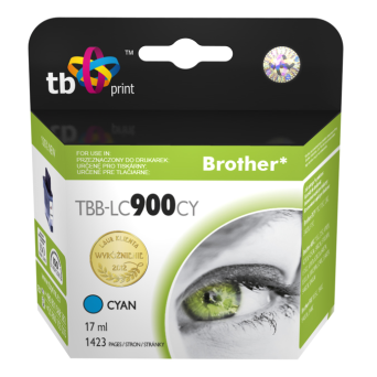 Tusz do Brother LC900 TBB-LC900CY CY 100% nowy | 5901500500395